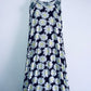 FOREVER21 Vestido largo estampado margaritas. Talla S
