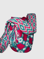 MOCHILA Tejida tipo Wayú Fucsia. Talla Única