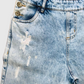 WANNA Overall en denim lavado claro. Talla 6