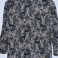 MANGO Vestido cuello en pico estampado. Talla M