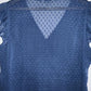 NAF NAF Blusa efecto plumeti con encaje. Talla L