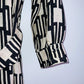 STUDIO F Vestido largo camisero estampado. Talla 8