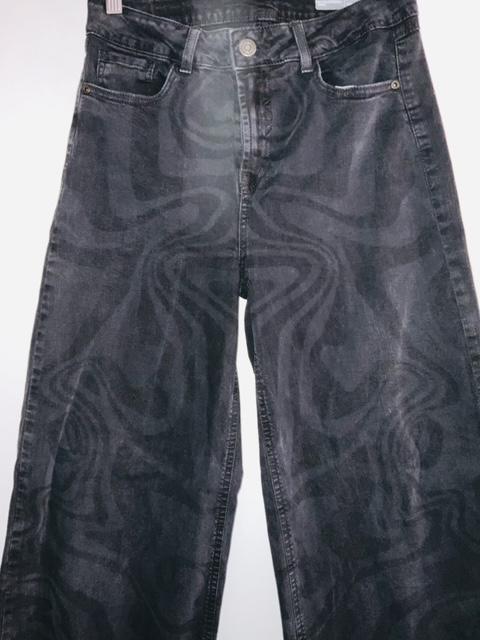 KOAJ Pantalón Palazzo en dril estampado. Talla 4