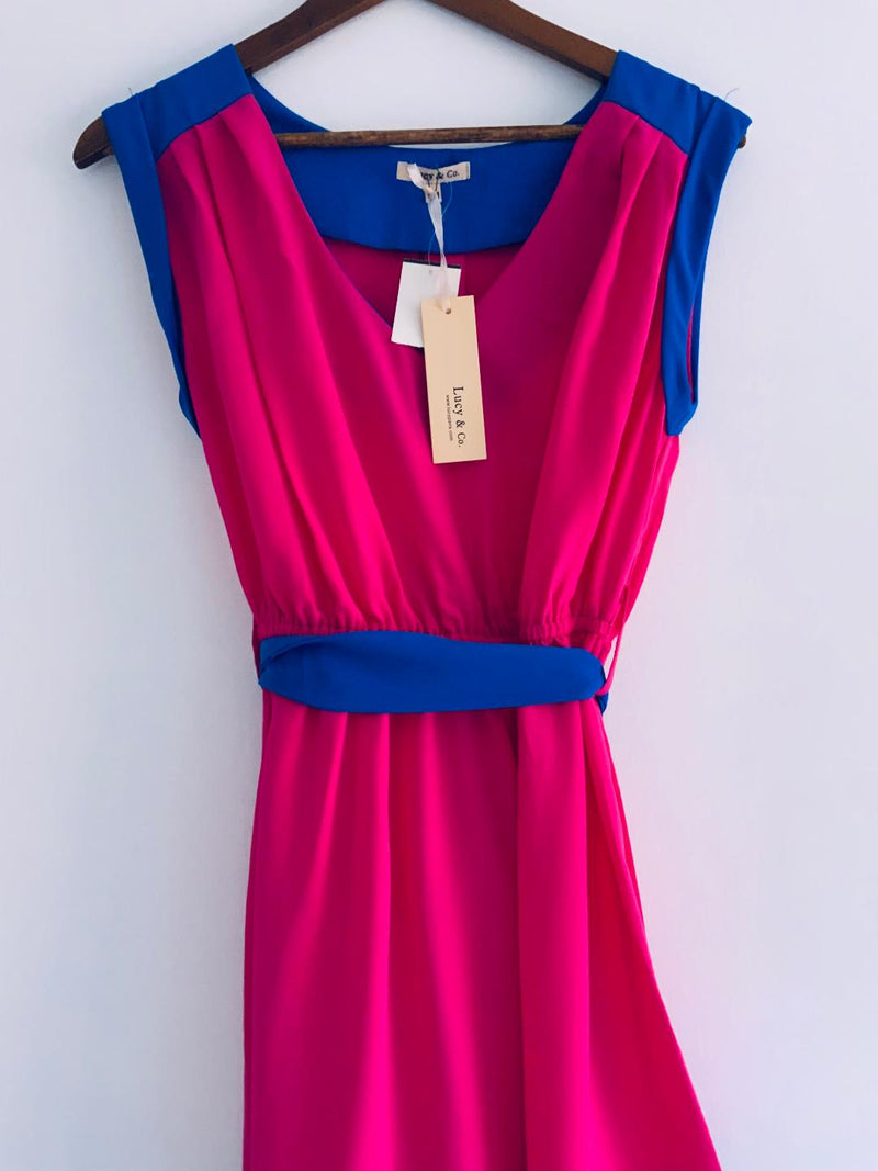 LUCY & CO ( NUEVO ) Vestido Combinado. Talla S/M