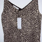 ALANIZ ( NUEVA ) Blusa de tiras estampada animal print. Talla S