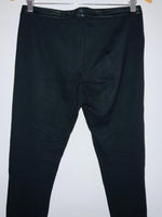 IBLUES Pantalón con cortes en cuero sintético. Talla M