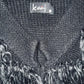 KOAJ Chaleco efecto pelos con borlas. Talla L