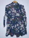 AGUSTINA Bluson camisero estampado flores. Talla S