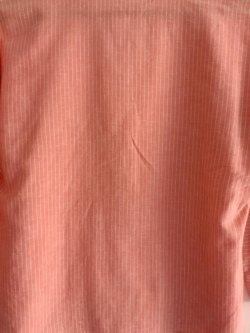 ESPRIT Blusa camisera a rayas coral. Talla S