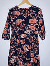 CÉNTRICA Vestido largo de flores. Talla XS