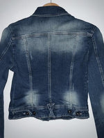 STRADIVARIUS Chaqueta en indigo. Talla S