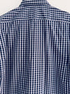 KENNETH COLE Camisa para hombre a cuadros azul. Talla M