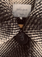 ECOLOUR Chaqueta en paño bicolor. Talla XS