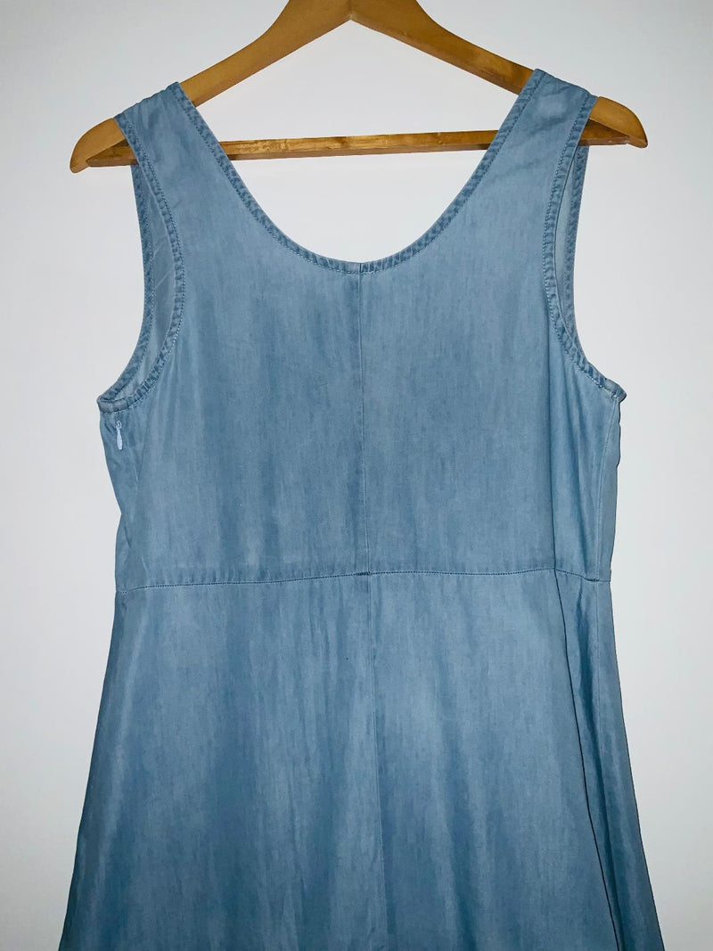 ARKITECT Vestido largo en chambray. Talla L