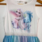 H&M Vestido Frozen para niña. Talla 8