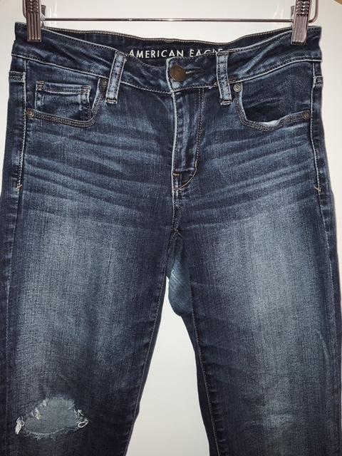 AMERICAN EAGLE Jean Cinco Bolsillos con Destroyer. Talla 4 Regular