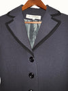 HERNANDO TRUJILLO Blazer formal con detalles en contraste. Talla 8