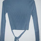 STRADIVARIUS Sweater liviano cruzado. Talla S
