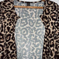 SHEIN Cárdigan en tela estampada animal print. Talla S