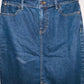 TALBOTS Falda en indigo cinco bolsillos. Talla 4 americana*