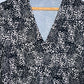 MANGO Vestido cuello en pico estampado. Talla M