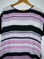 PAT PRIMO Blusa a rayas manga rodada. Talla 10 ( M )