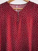 PACIFIKA Blusa en chalis estampada estrellas. Talla S