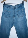 ZARA Jean con bolsillos de parche. Talla 38