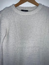 BERSHKA Sweater tejido cerrado cuello redondo. Talla XS