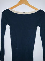 MASSIMO DUTTI Sweater cuello bandeja. Talla XS