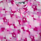 KASPER Blusa Camisera estampada geométricos. Talla L