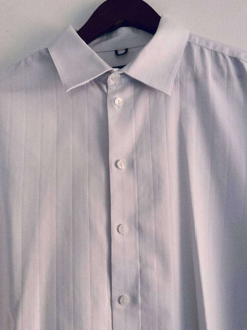 KENNETH COLE REACTION  Camisa clásica para hombre blanca. Talla XL