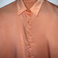 ORQUIDEA Blusa camisera en satín. Talla S