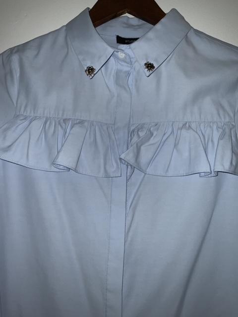 STUDIO F Blusa camisera en algodón con bolero. Talla S