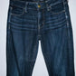 AMERICAN EAGLE Jean cinco bolsillos Skinny lavado oscuro. Talla 4 americana