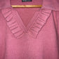 SHEIN Sweater con cuello plisado. Talla L