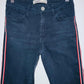 ZARA Jean cinco bolsillos con franja lateral. Talla 2