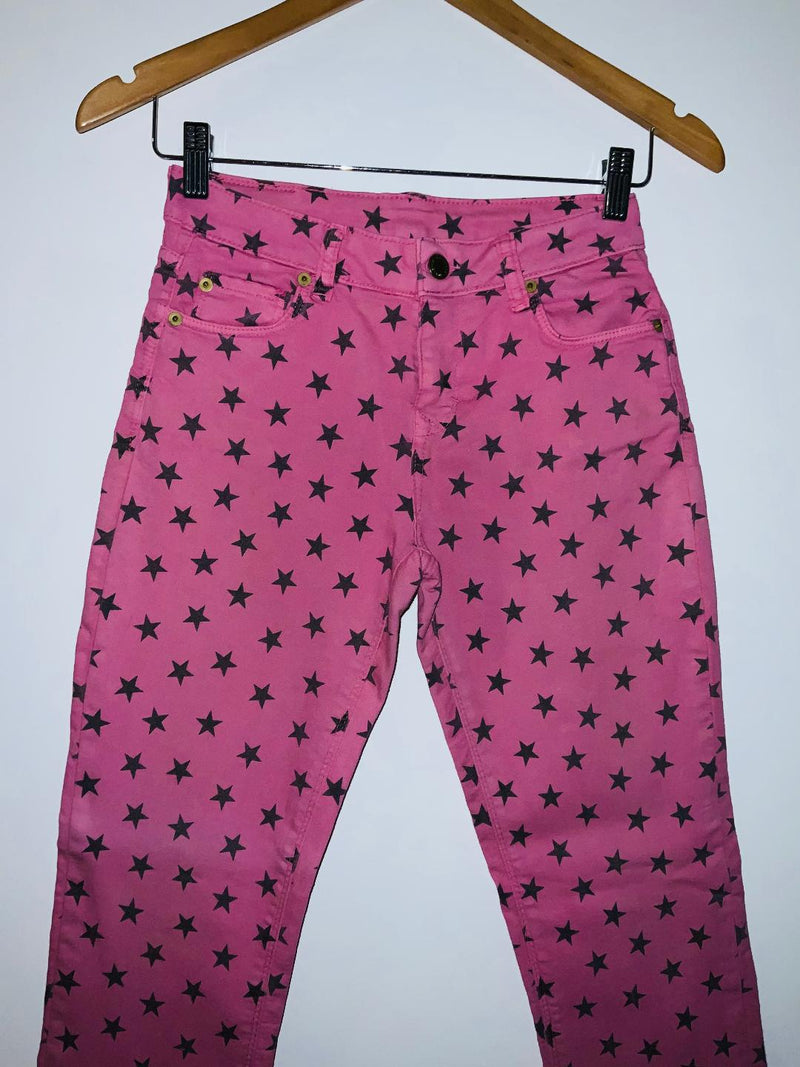 PANTALON en Dril estampado Estrellas Junior. Talla 14