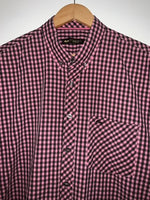 ARTURO CALLE Camisa manga corta a cuadros. Talla XL