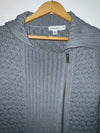 CALVIN KLEIN Sweater tejido cruzado con cierre. Talla XS