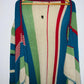 J. LO Cardigan tejido franjas de colores. Talla Única