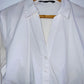 ZARA Blusa camisera corta con abertura. Talla S