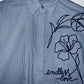 ESPRIT Blusa mini rayas con bordado. Talla XS