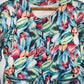 CHAQUETA Estampada flores. Talla L
