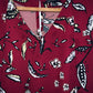 MANGO Blusa corta estampada. Talla XS