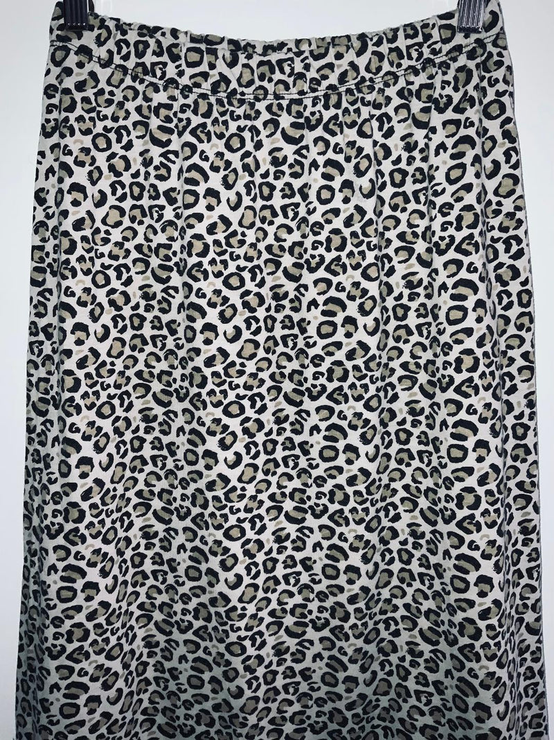 CARMEL Falda larga estampada animal print. Talla 8 ( S )