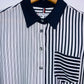 TOMMY HILFIGER Blusa camisera a rayas marineras. Talla S