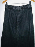 FALDA Midi en indigo negro. Talla S/M