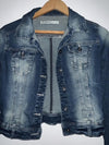 STRADIVARIUS Chaqueta en indigo. Talla S