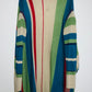 J. LO Cardigan tejido franjas de colores. Talla Única